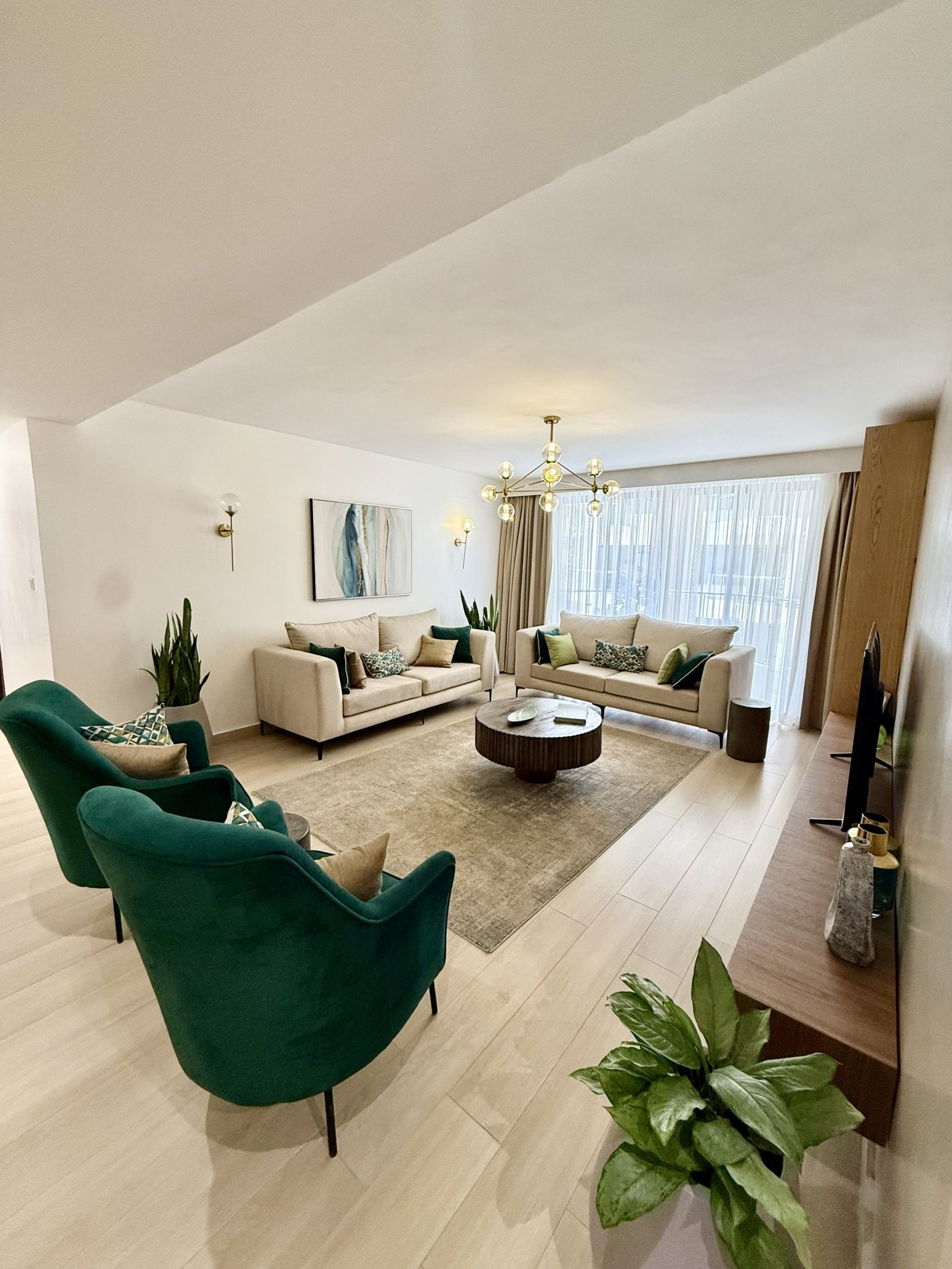 Modern Living Room At Kirichwa Place Apartments In Kilimani