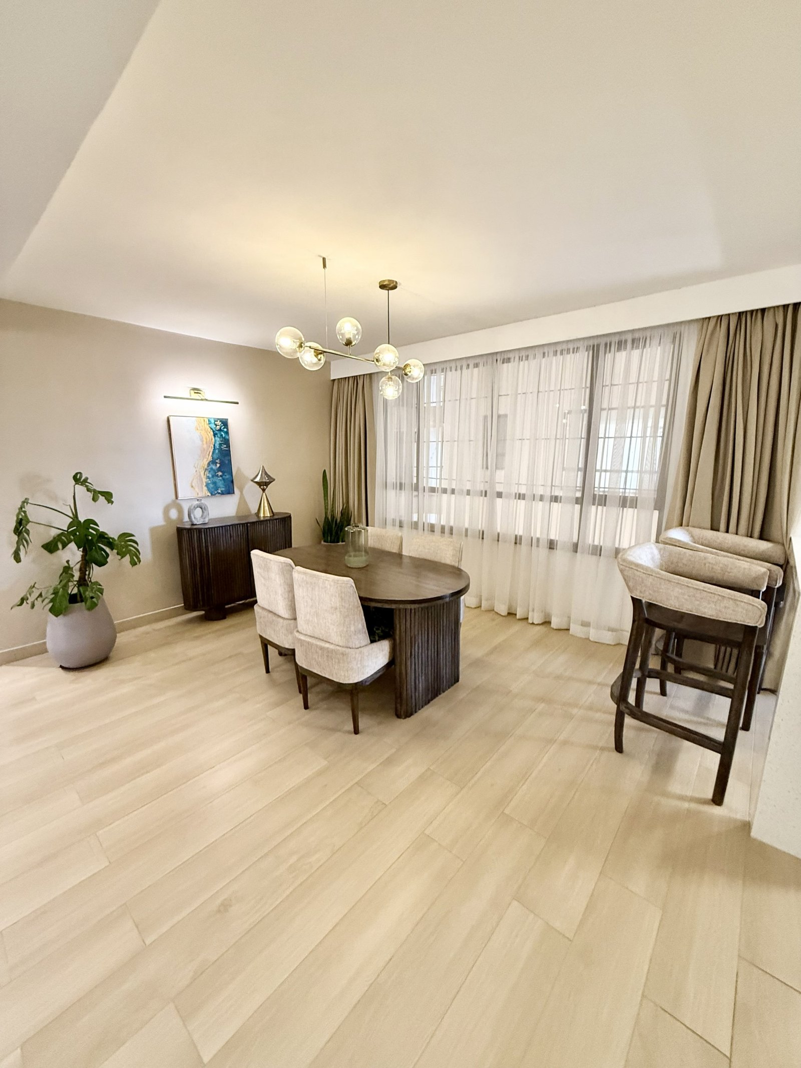 Kirichwa Place Apartments In Kilimani Dining Area Side View