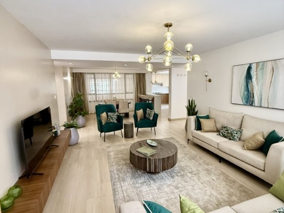 Living Room Area At Kirichwa Place Apartments In Kilimani