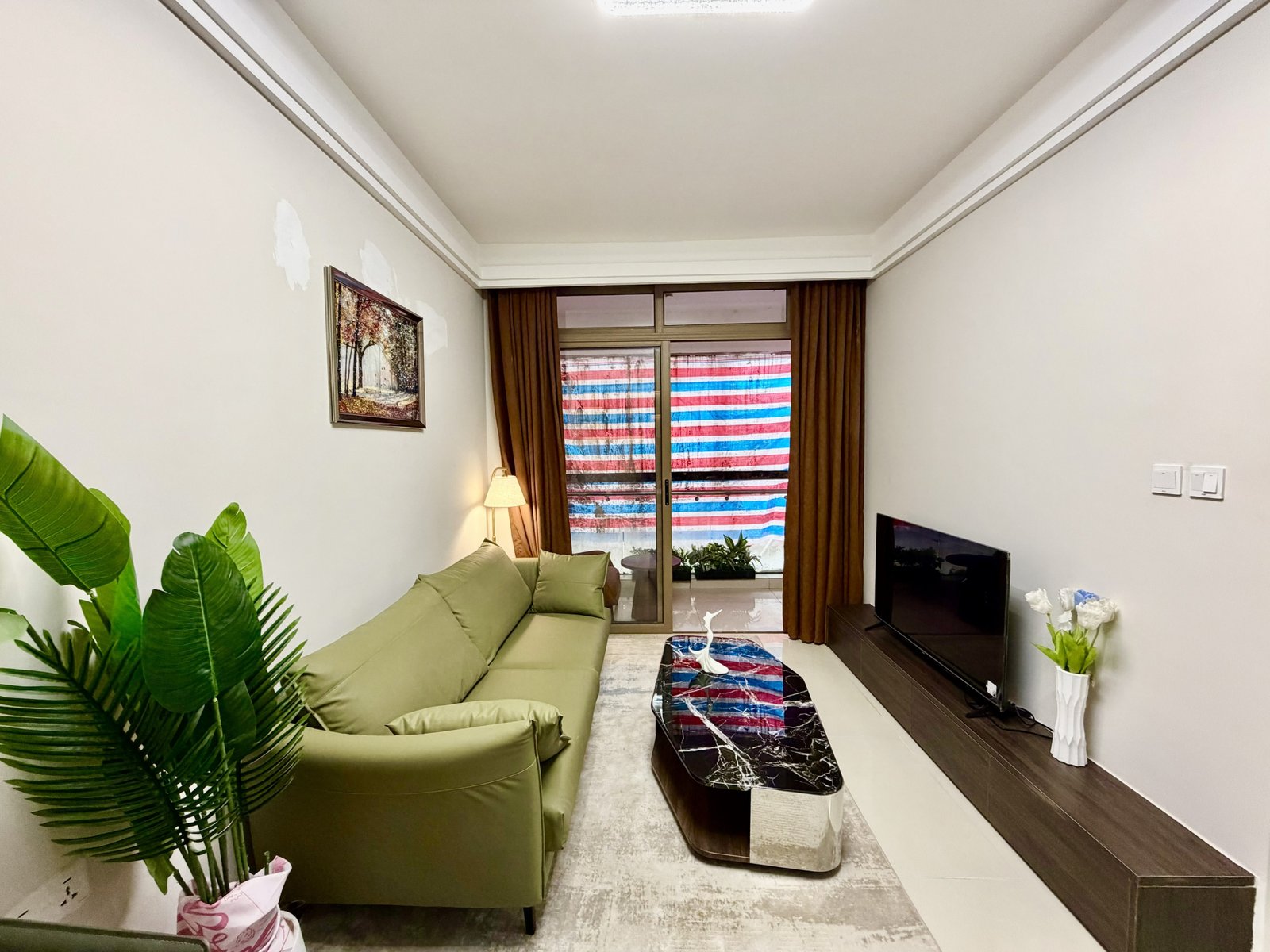 Stylish Living Room Of 1 Bedrooms At Lido Garden Apartment In Kilimani