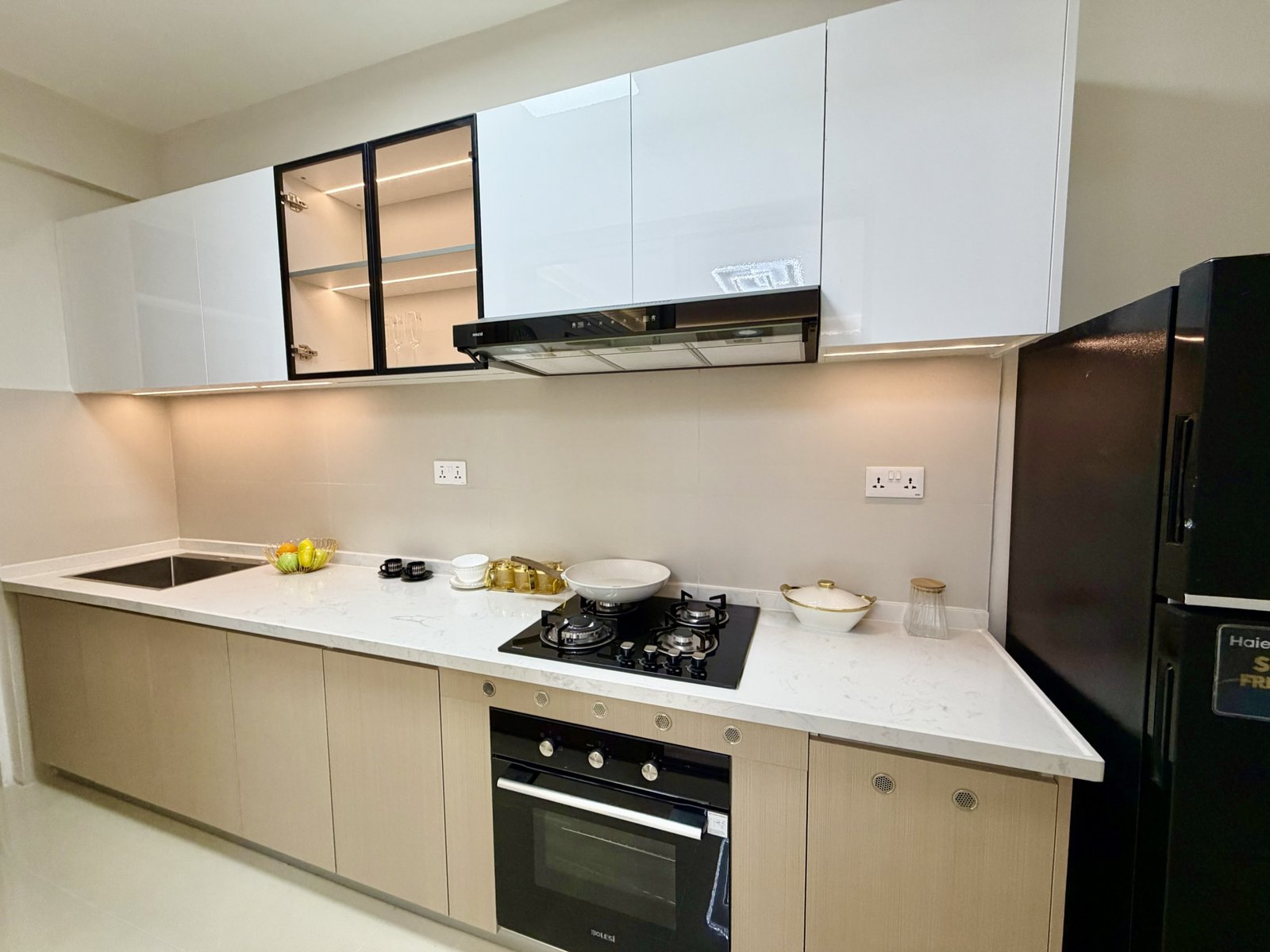Modern Kitchen Area Of 2 Bedrooms At Lido Garden Apartments In Kilimani