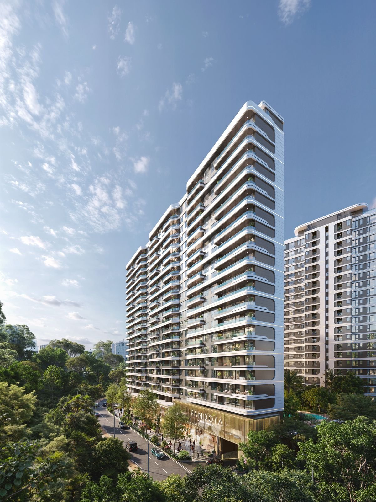 Exterior Side veiw at pandora apartments in westlands