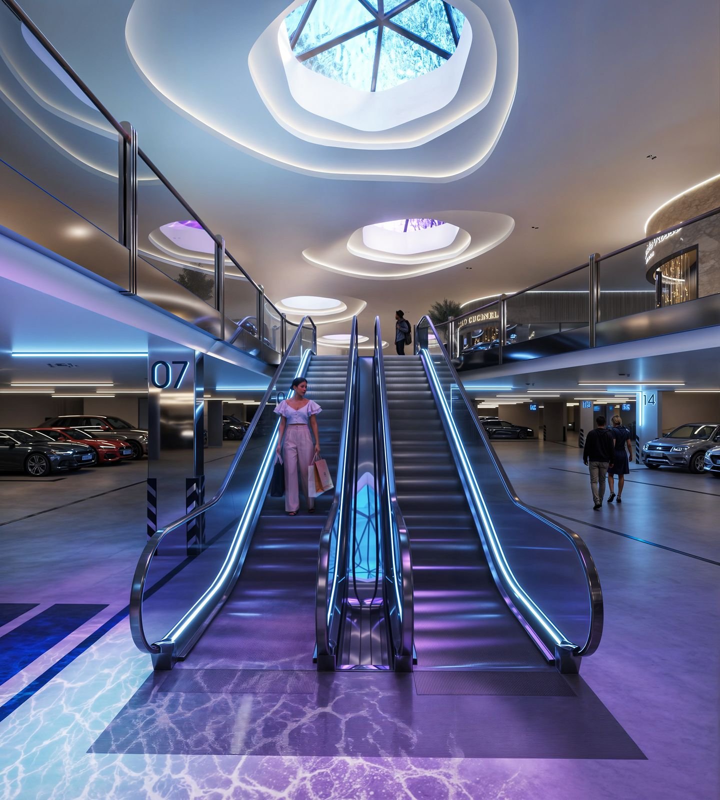 Modern Escalator At Pandora Apartments In Westlands