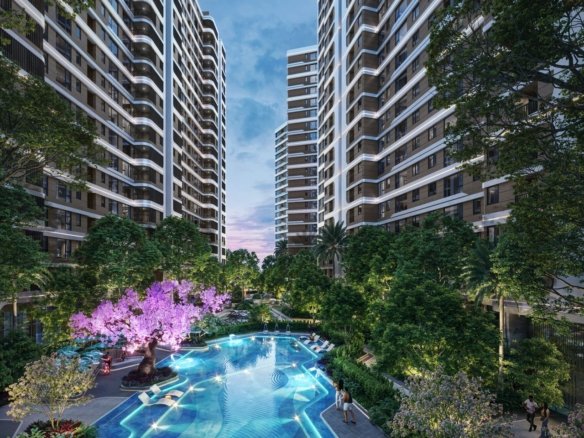 Elegant Courtyard Swimming Pool At pandora Apartments In Westlands