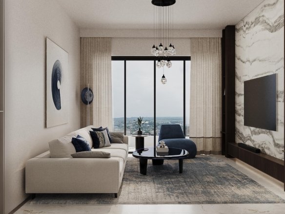 Living Room Front Veiw of 4 bedrooms at pandora apartments in westlands