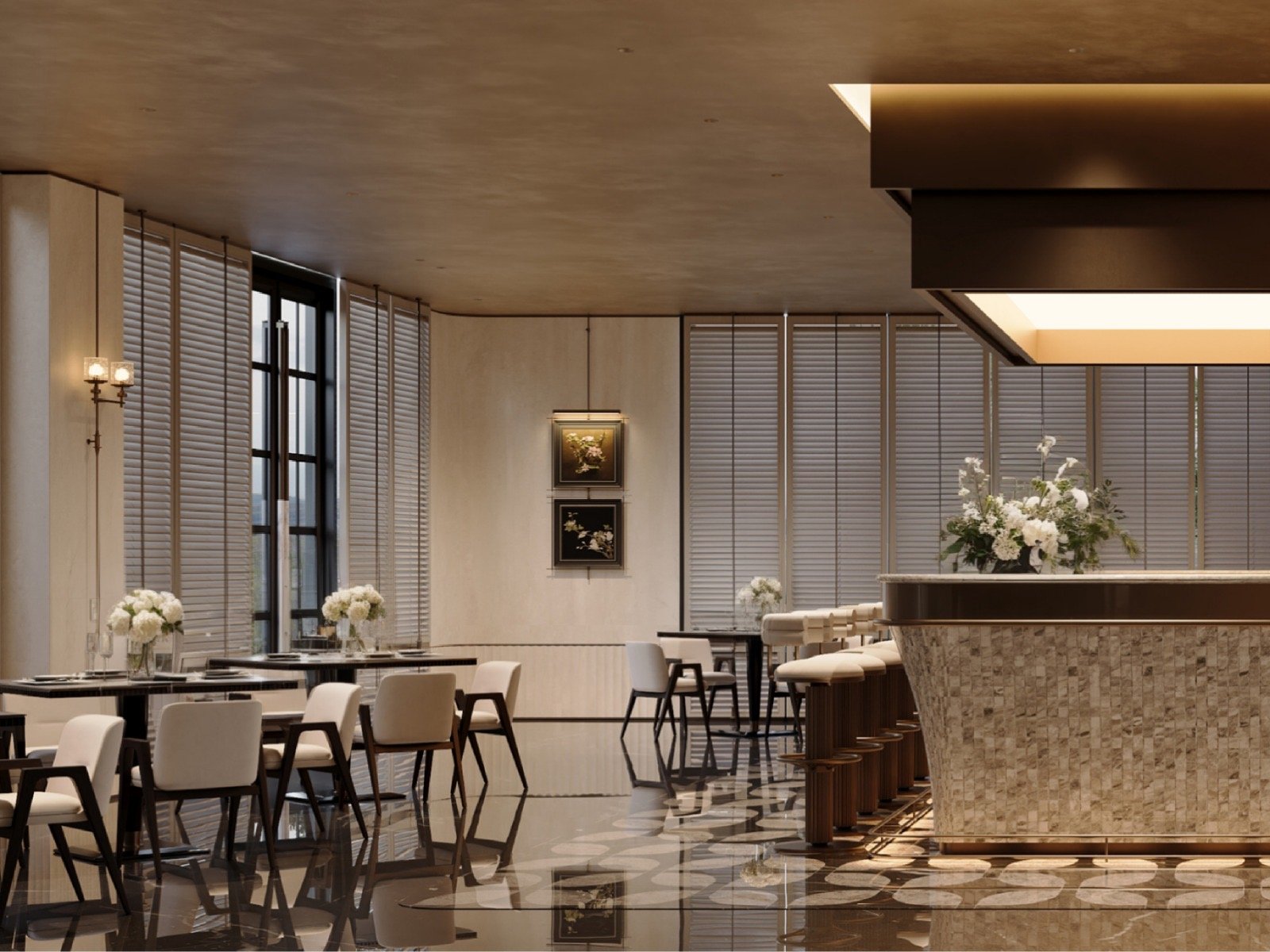 Cafe Of 3 Bedrooms At Belgravia Place Apartments In Kileleshwa Front View