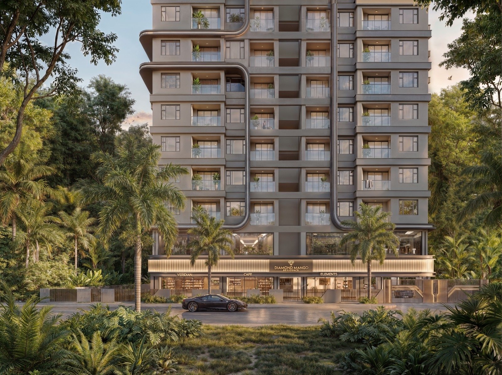 Entrance Area At Diamond Mango Residences In Kilimani