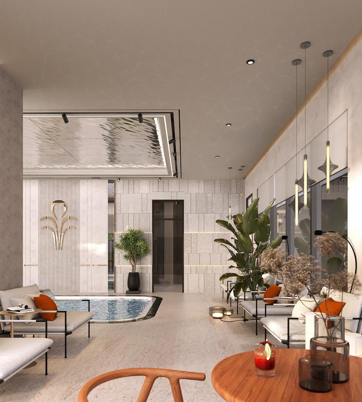 Premium Rooftop Swimming Pool Of 1 Bedrooms At Fountain Residences In Kilimani