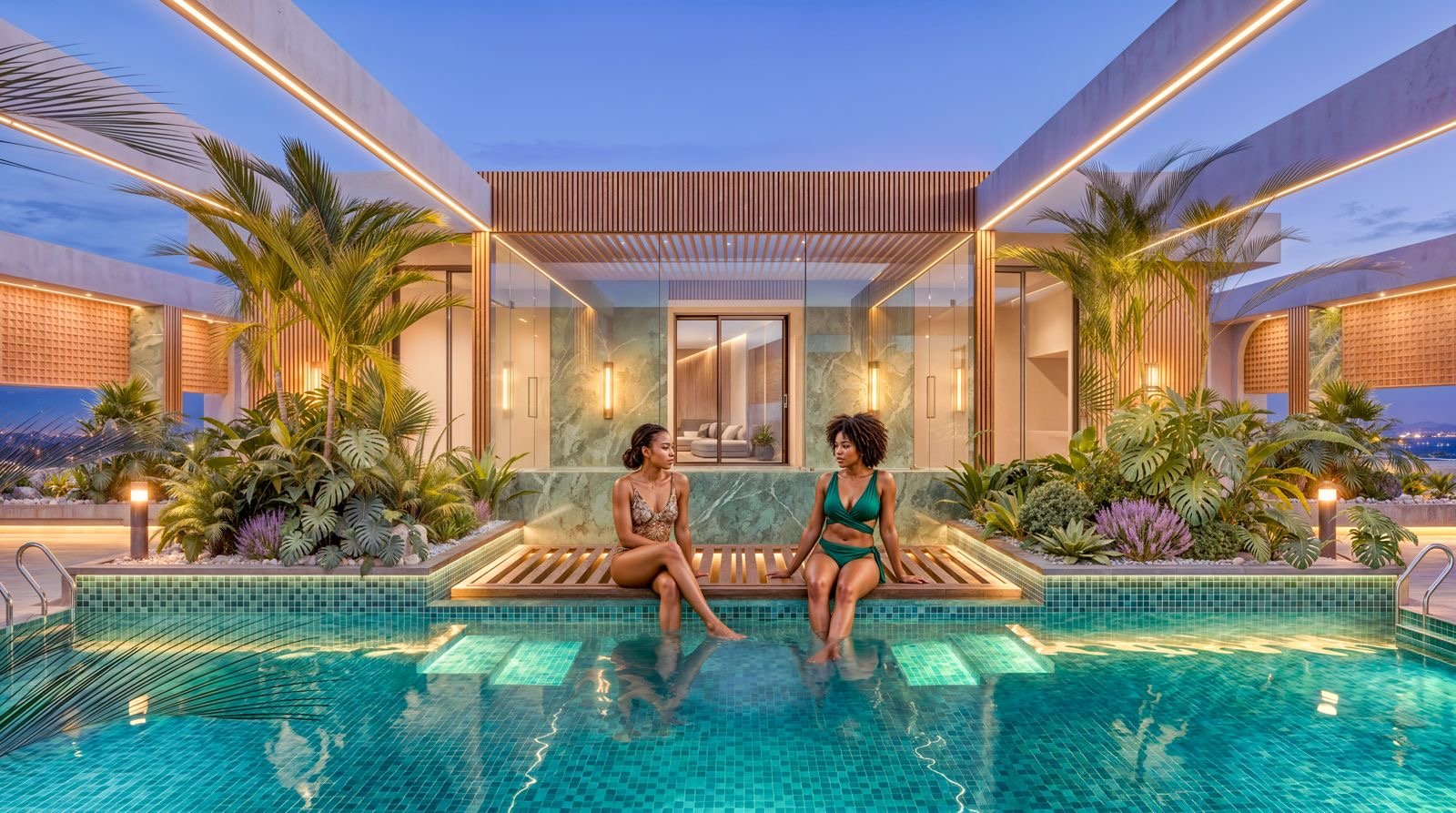 Serene Swimming Pool Of 2 Bedrooms At Ubora Living Apartments In westlands