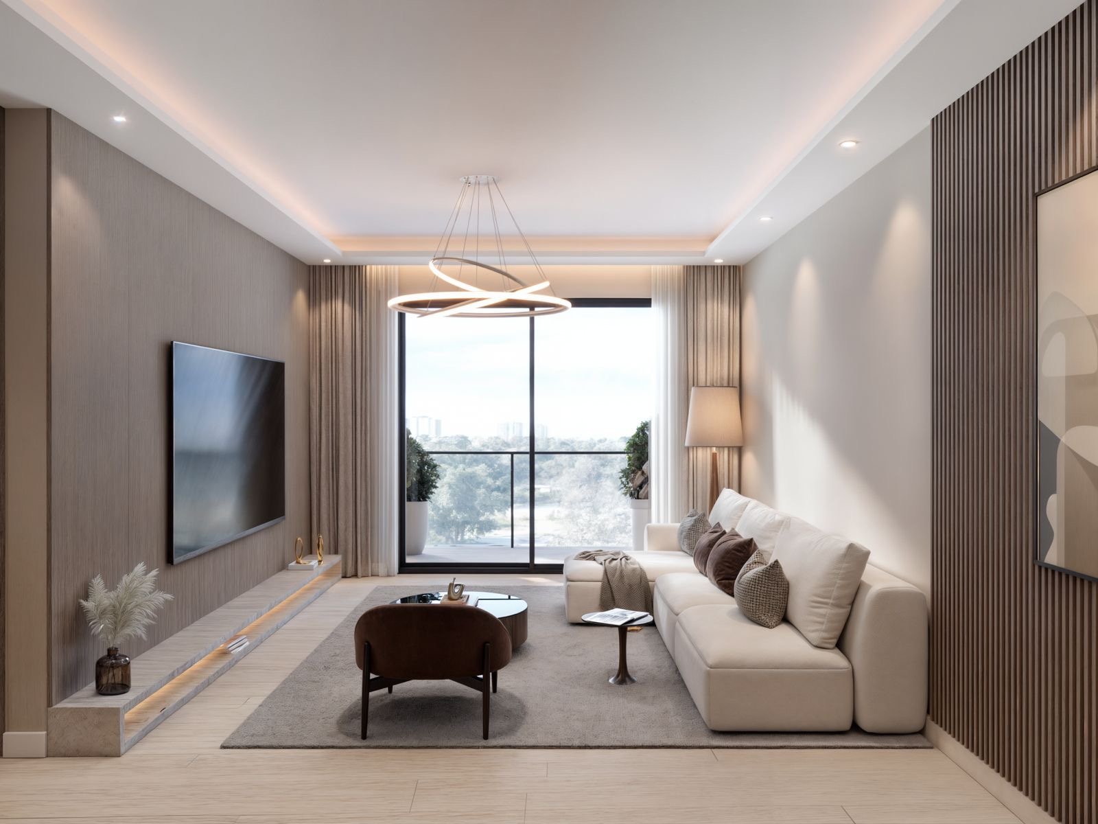 3 bedrooms at Ivy Park residences in kilimani living room