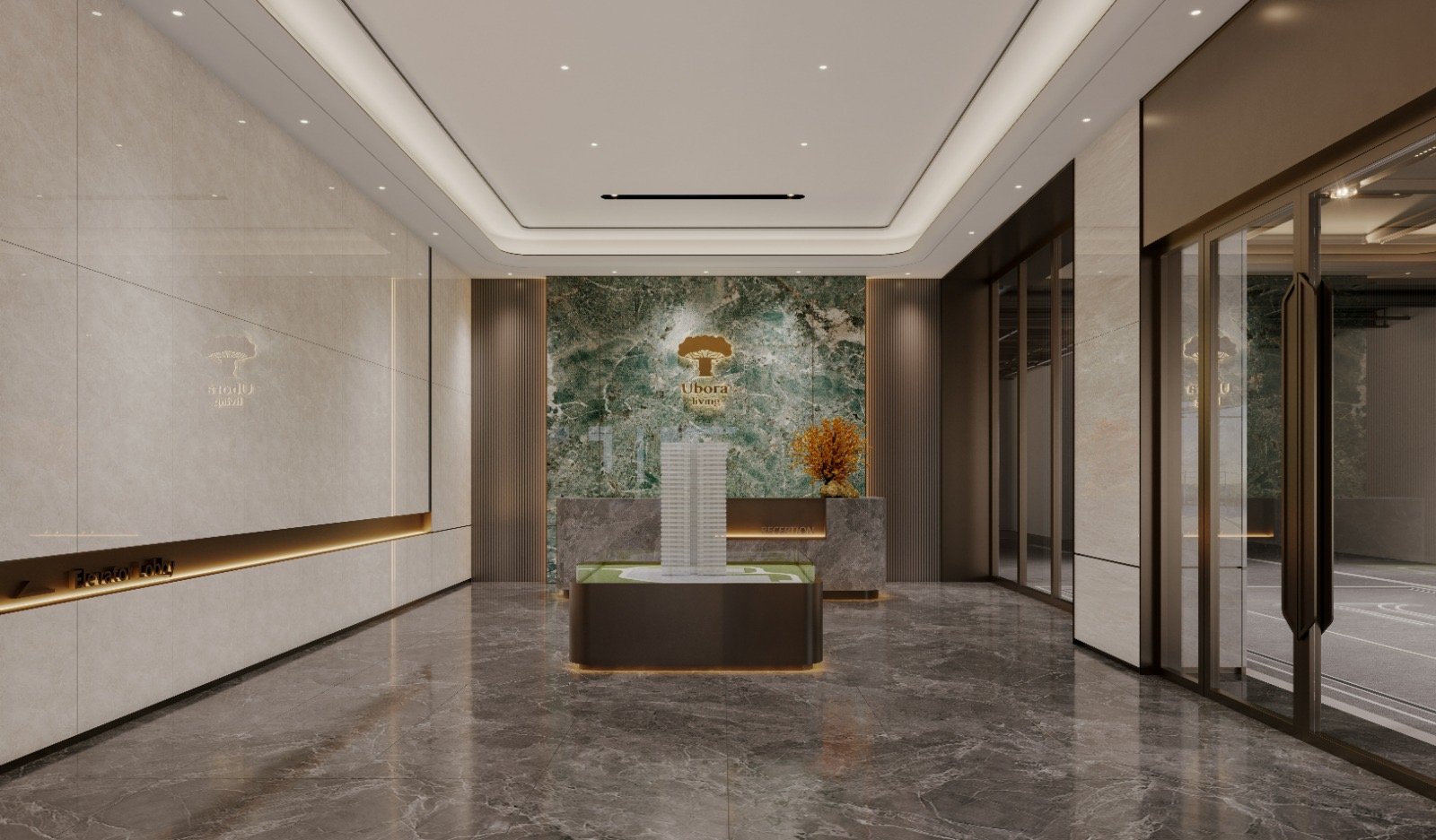 Stylish Reception Area Of 2 Bedrooms At Ubora Living Apartments In westlands