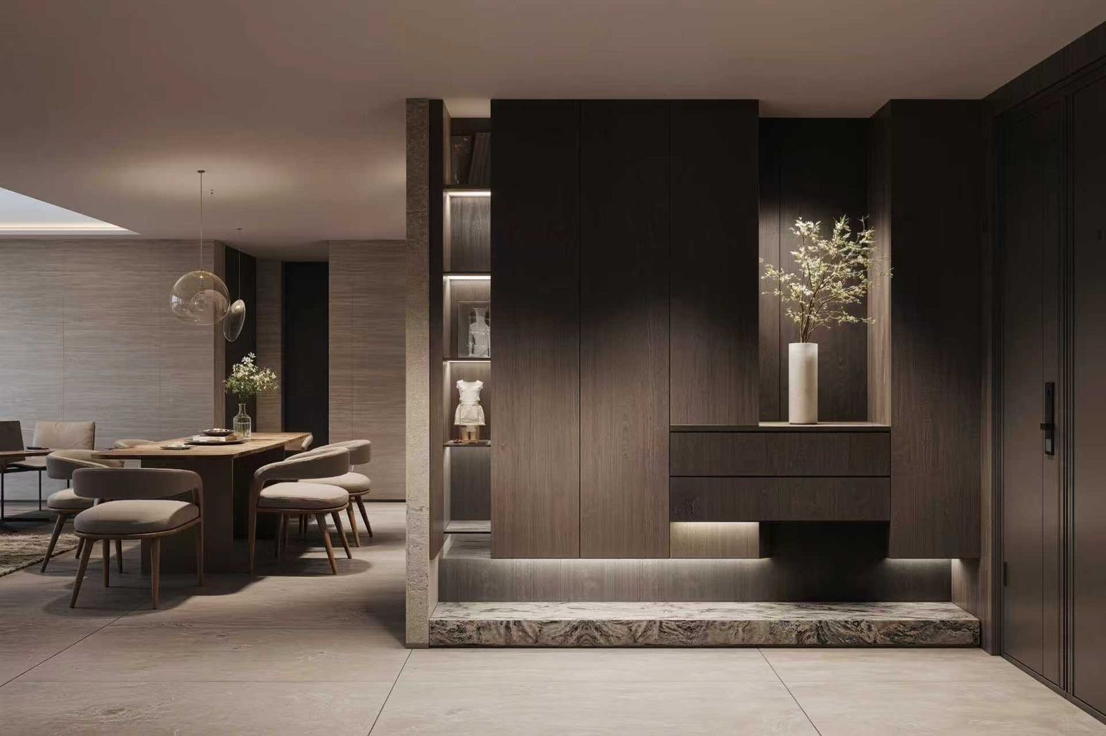3 bedrooms at balkis residences entrance shoe rack