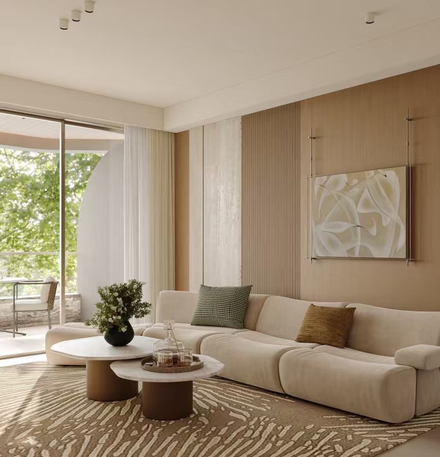 Elegant Living Room Of 2 Bedrooms At Belgravia Place Apartments In Kileleshwa