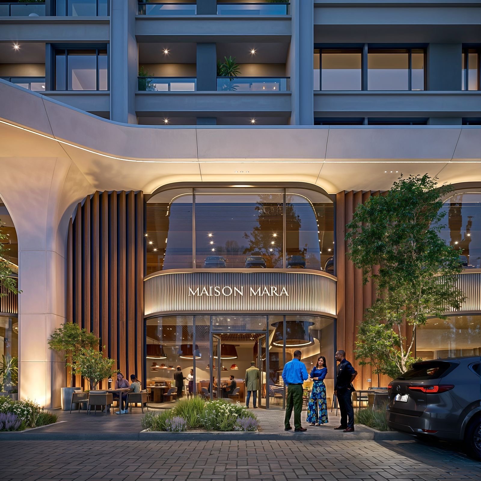 3 bedrooms at Ivy Park residences in kilimani front entrance