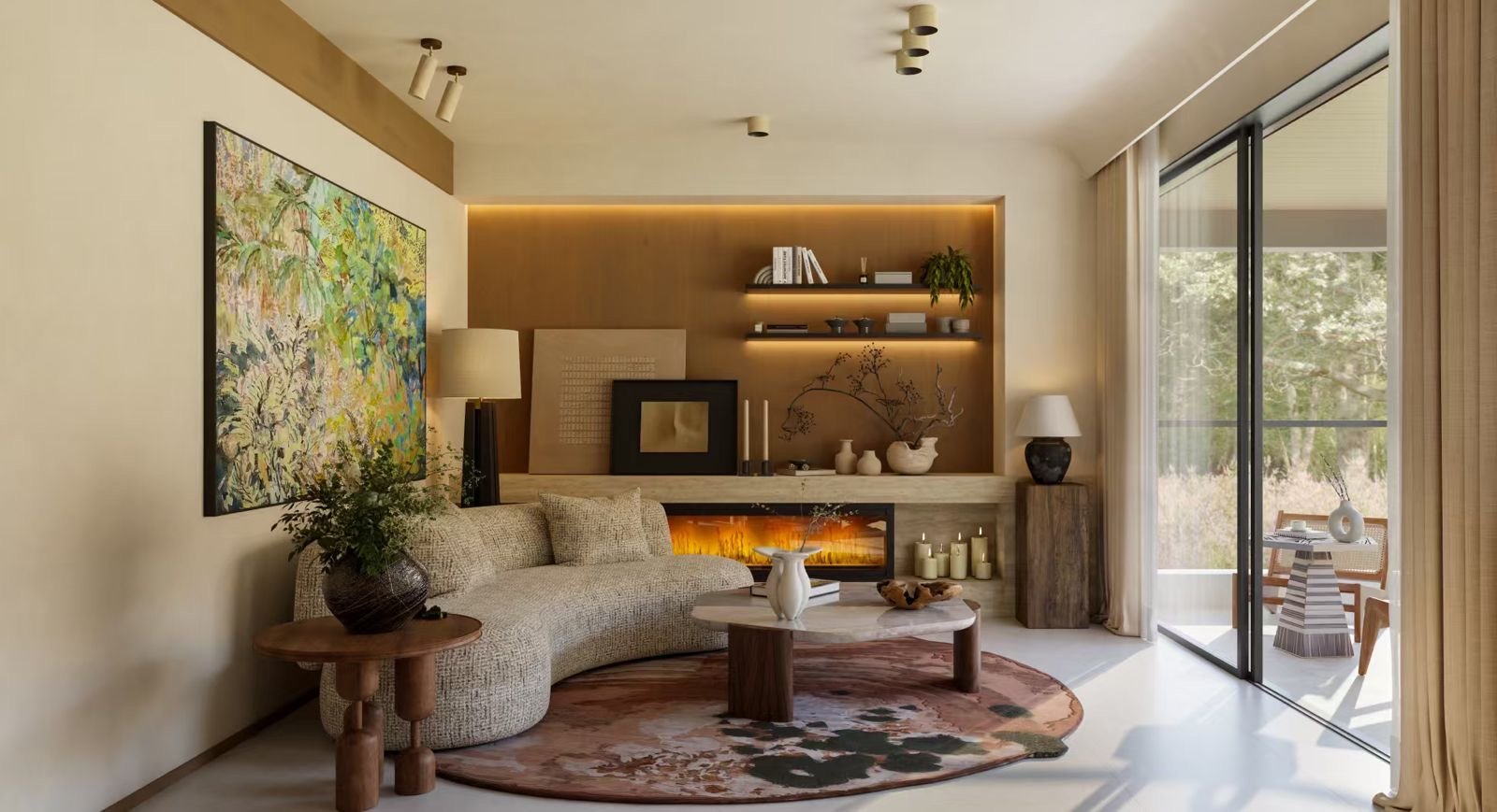 Elegant Living Room Of 1 Bedrooms At Belgravia Place Apartments In Kileleshwa