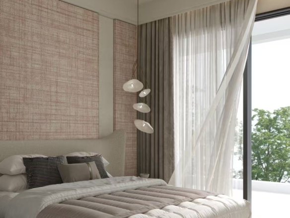 Spacious Bedroom Area Elegant Living Room Of 1 Bedrooms At Belgravia Place Apartments In Kileleshwa
