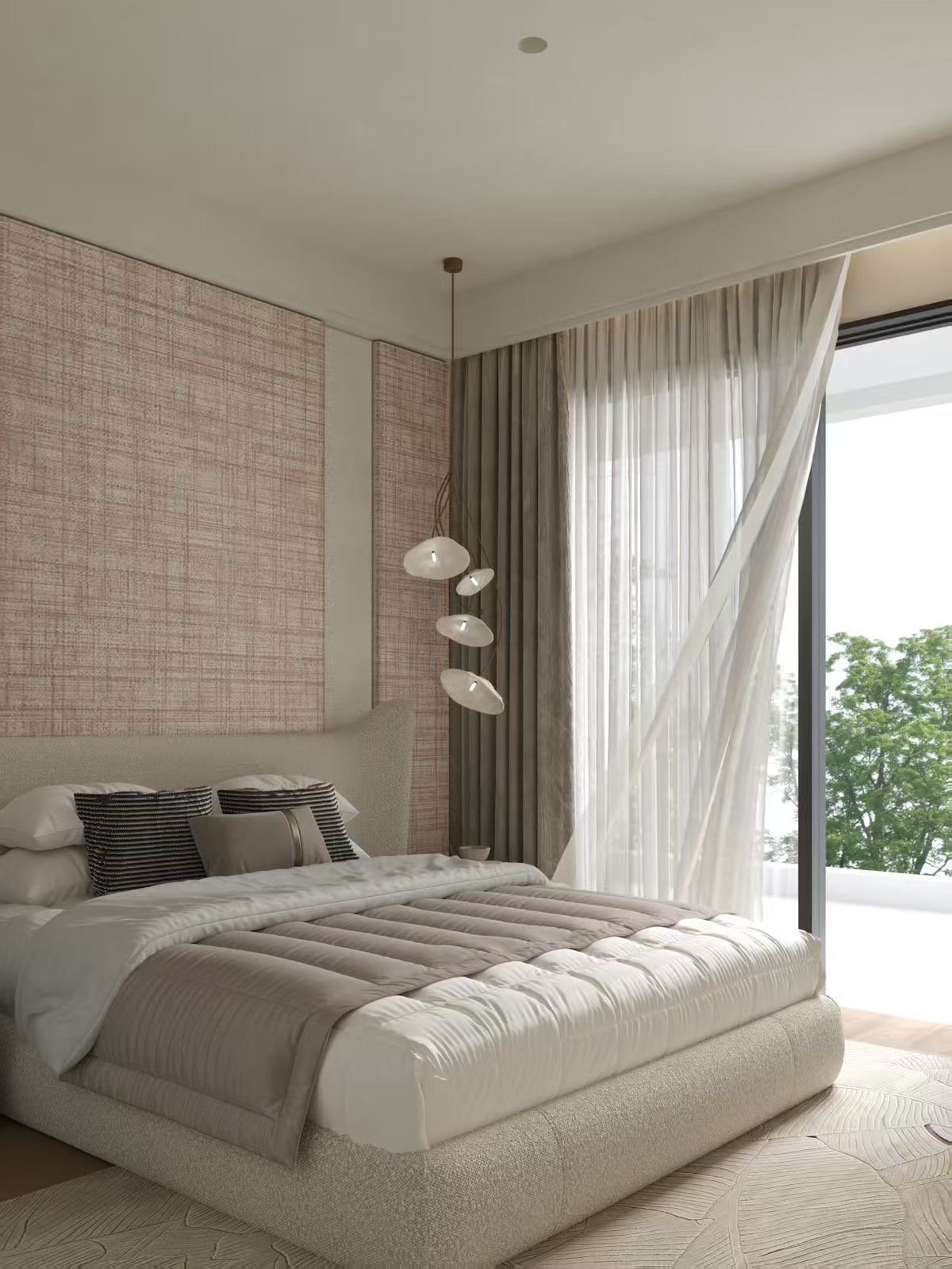 Spacious Bedroom Area Elegant Living Room Of 1 Bedrooms At Belgravia Place Apartments In Kileleshwa