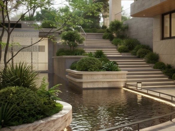 Peacefull Walk way Area Of 2 Bedrooms At Belgravia Place Apartments In Kileleshwa