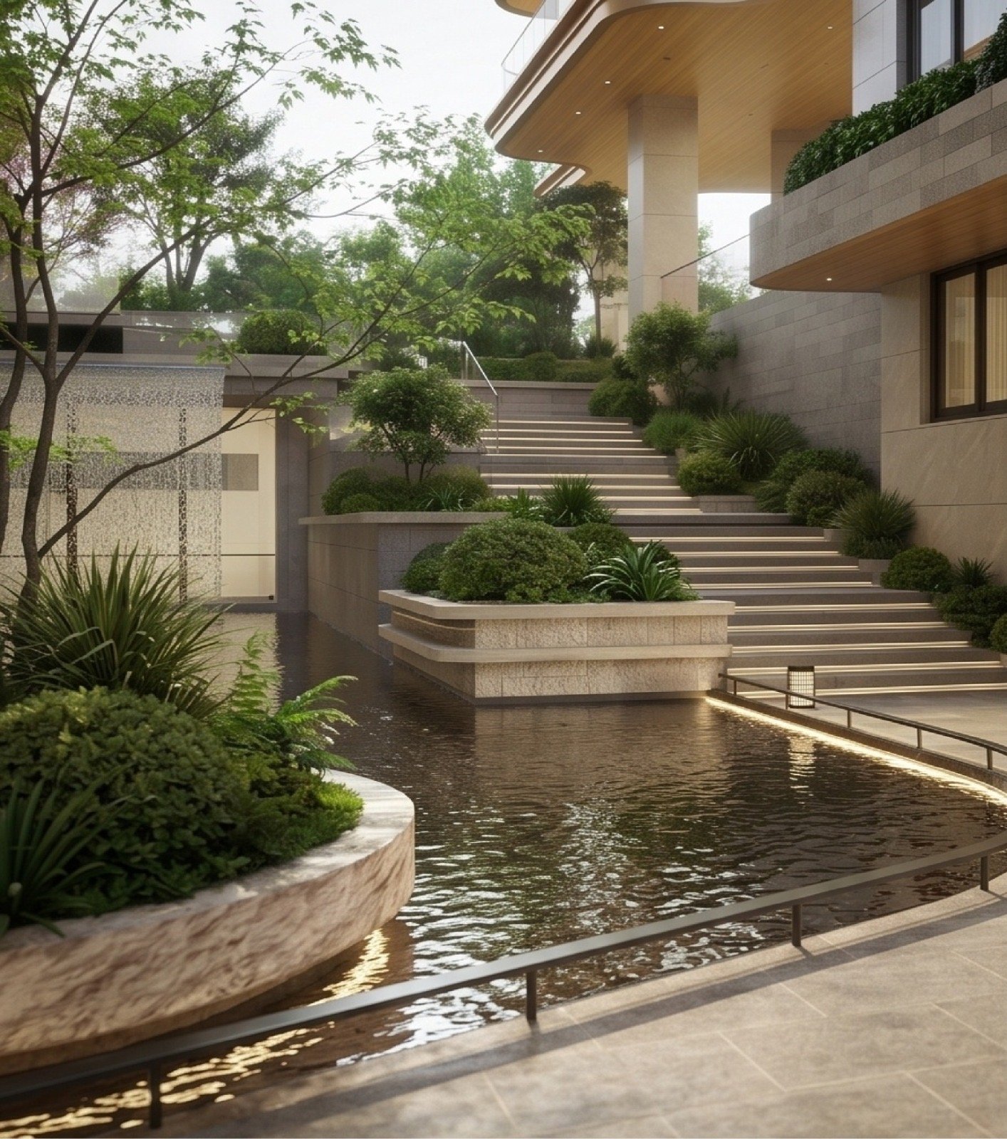Peacefull Walk way Area Of 2 Bedrooms At Belgravia Place Apartments In Kileleshwa