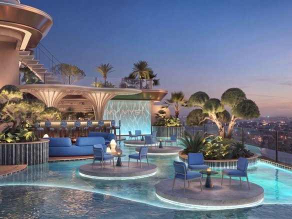 Serene Rofftop sky garden of 3 Bedrooms At Ivy Myst Residence In Kileleshwa