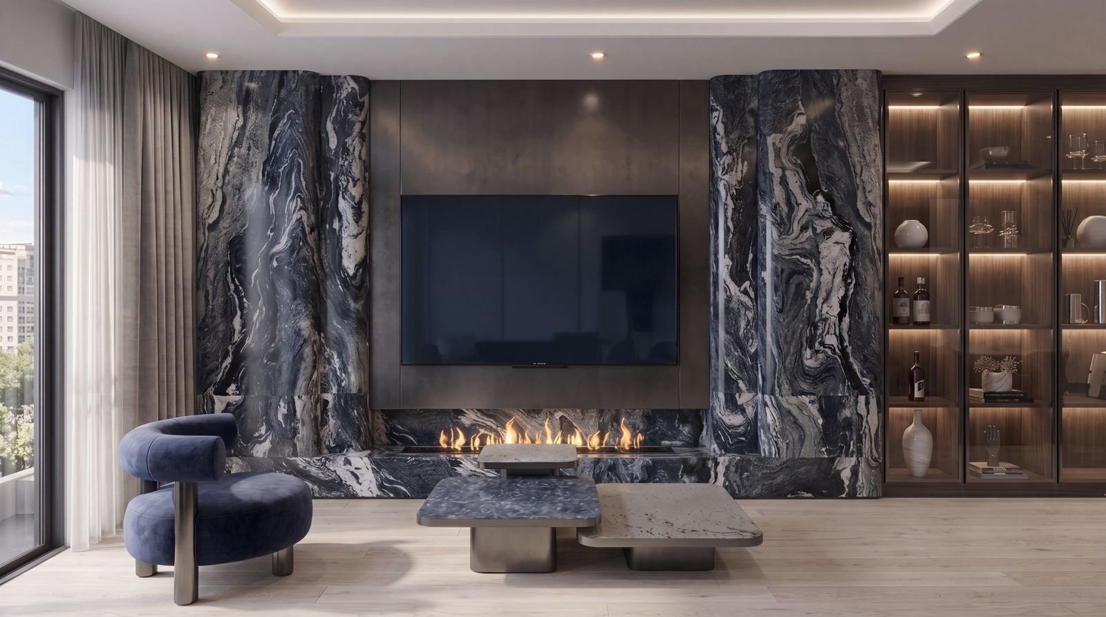 Living room area of 3 Bedrooms At Ivy Myst Residence In Kileleshwa