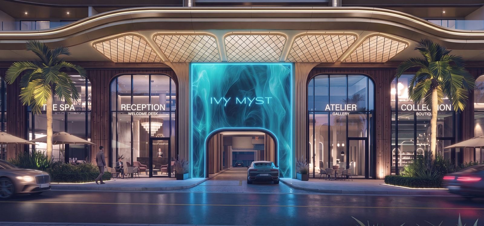 Modern design entrance area at Ivy Myst Residence In Kileleshwa