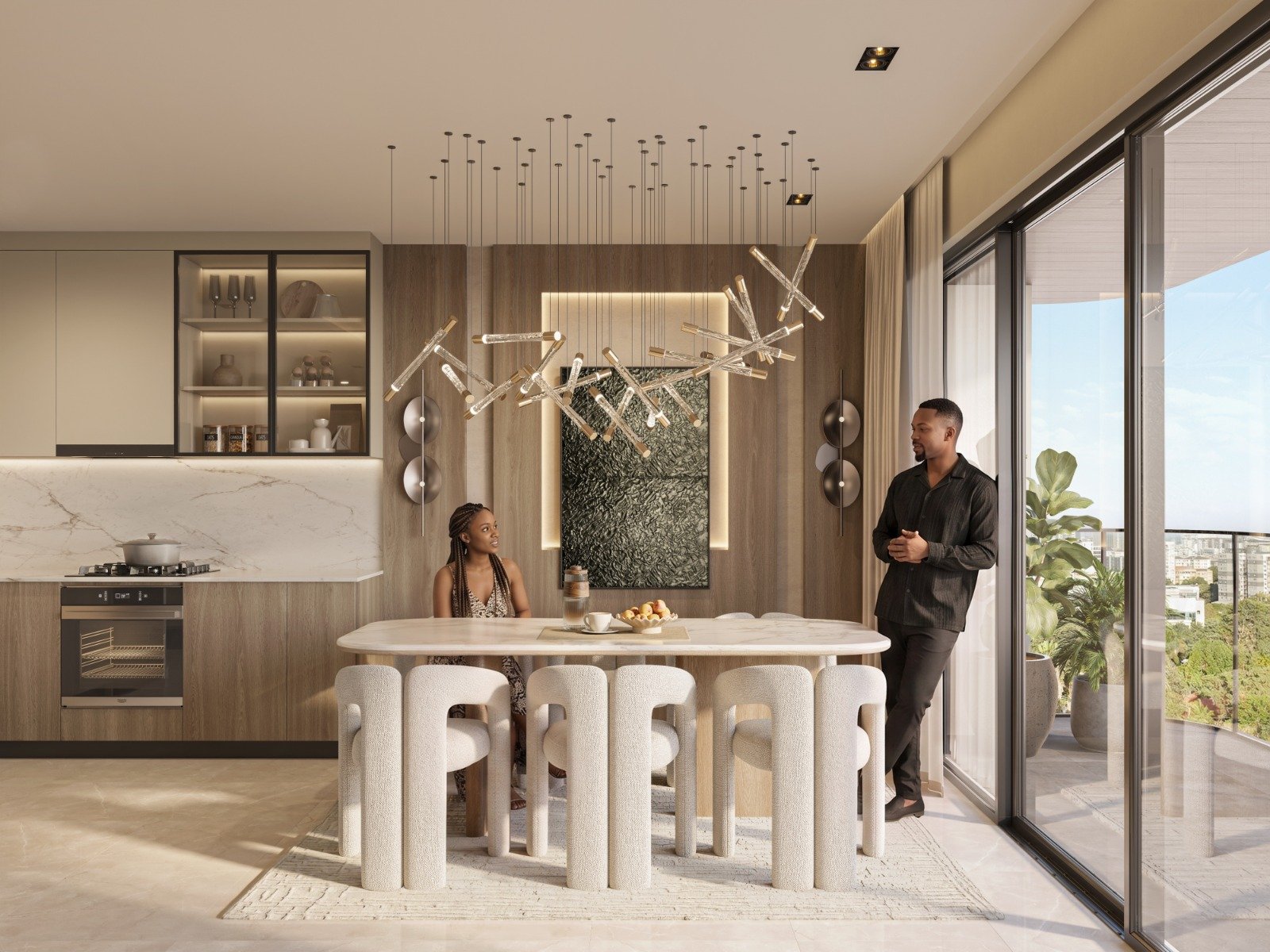 Welll Designed Living Room Area At Seasons Apartments And Duplexes In Riverside