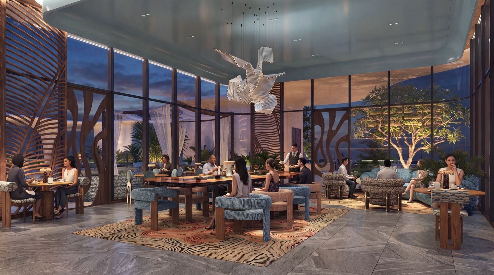 High end restaurent area of 2 Bedrooms At Ivy Myst Residence In Kileleshwa