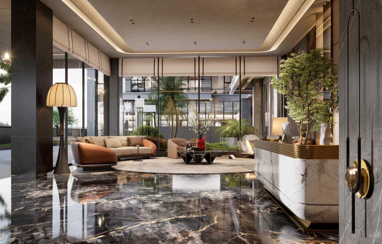 Stylish Lobby Of 2 bedrooms At Calla Residency In Westlnds