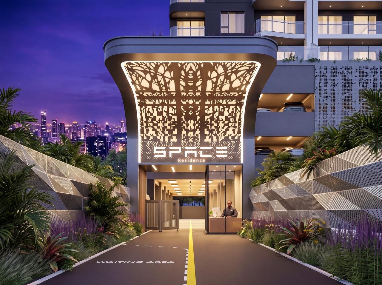 Entrance area of 2 Bedrooms At Space Residence In Kileleshwa