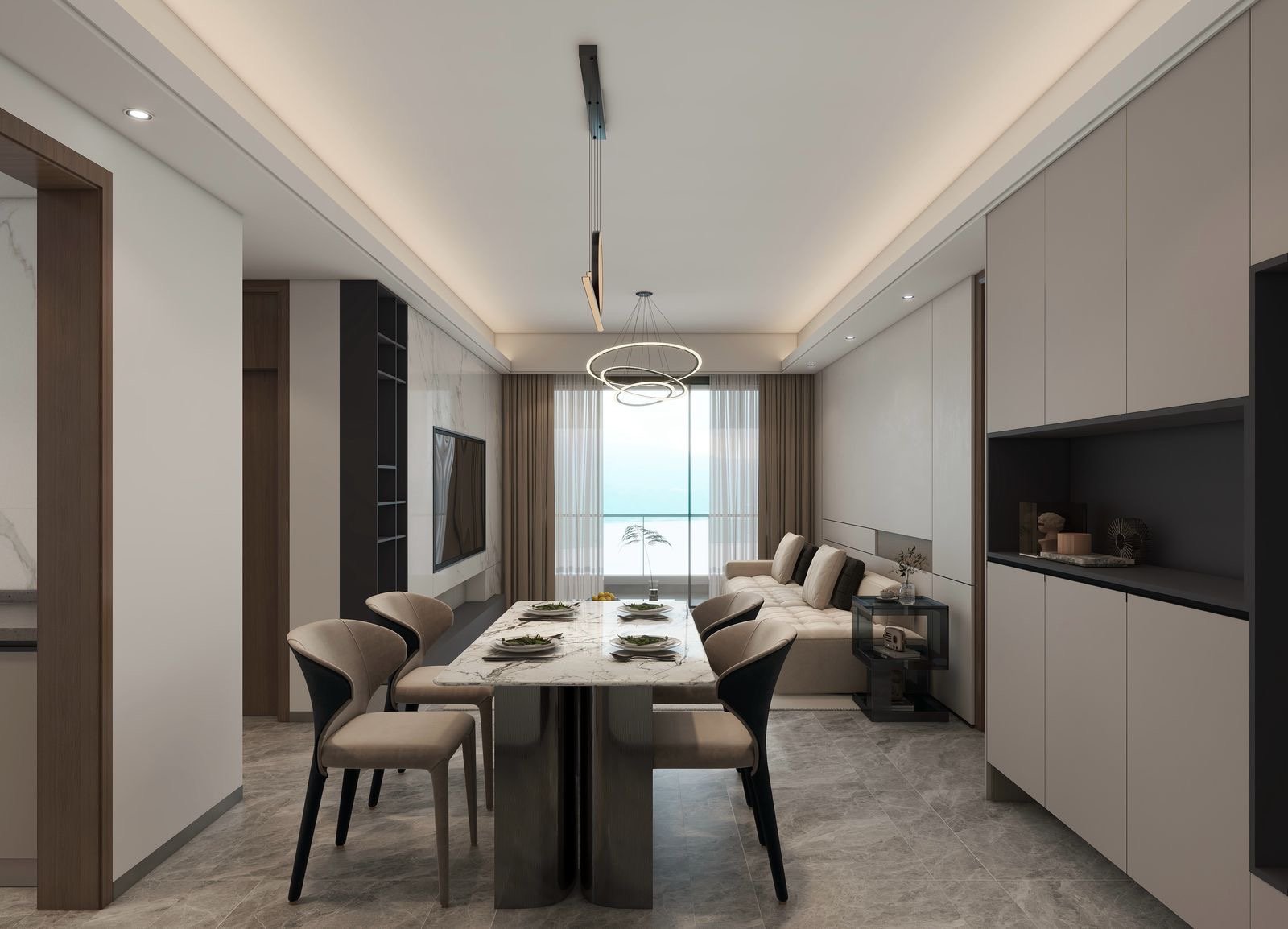 Dining Area Of 2 bedrooms At Lilydale Apartments In Riverside