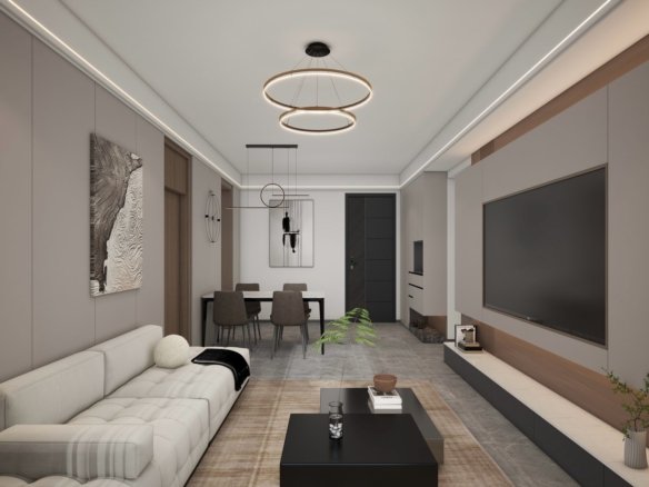 Elegant Living Room Of 1 bedrooms At Lilydale Apartments In westlands