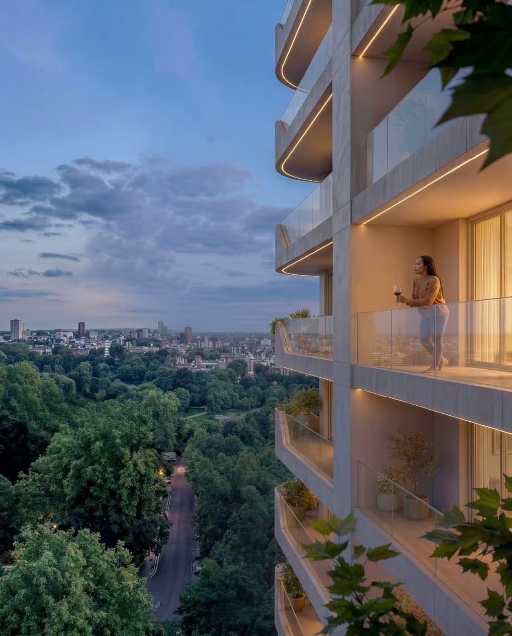 Balcony View of 1 bedrooms at Riverside Times Apartments