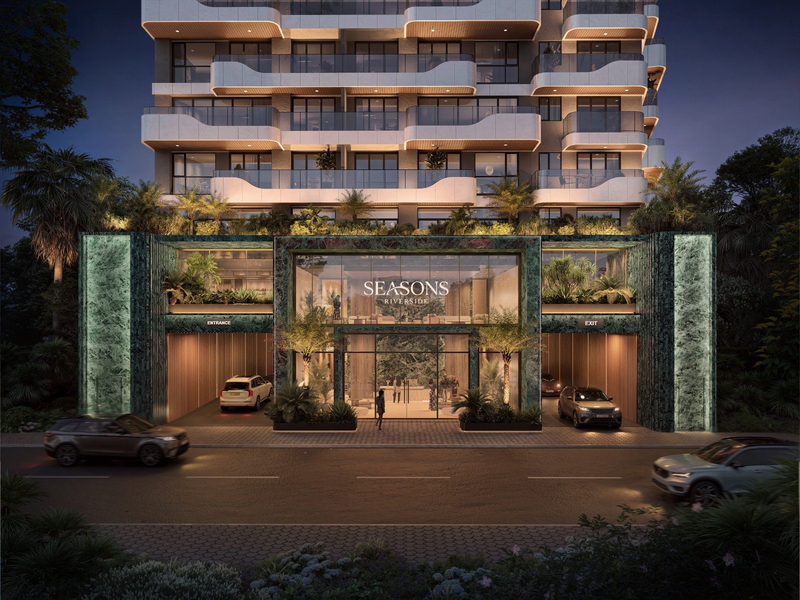High end Main entrance Of 2 bedrooms At Seasons Apartments And Duplexes In Riverside