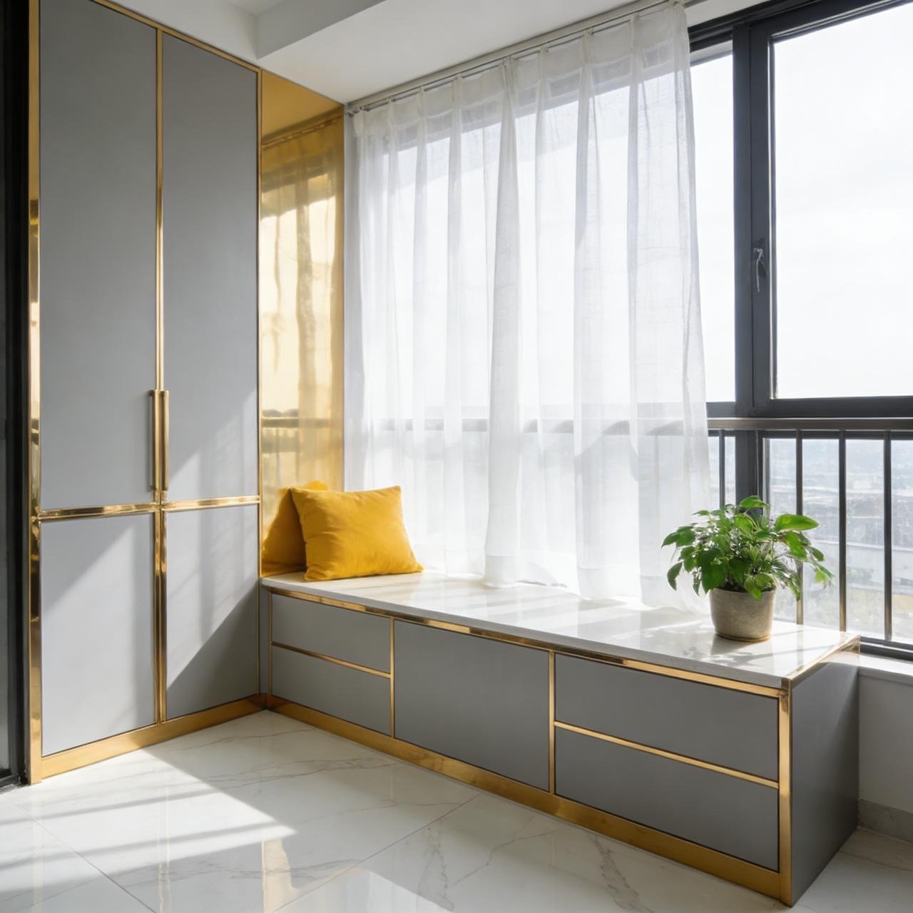 Large Open Windows With Abundant Lighting Of 1 bedrooms At Cambridge Garden Apartments In Kilimani