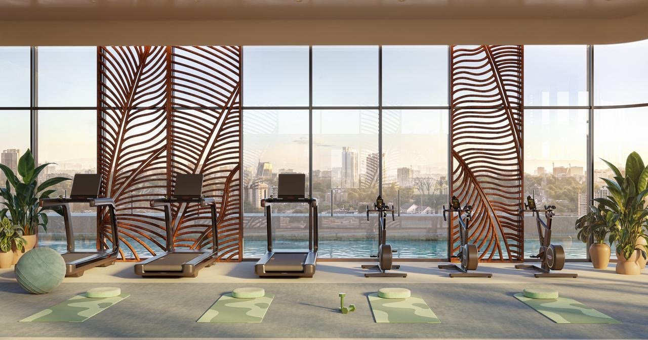 Gym area of 3 Bedrooms At Ivy Myst Residence In Kileleshwa