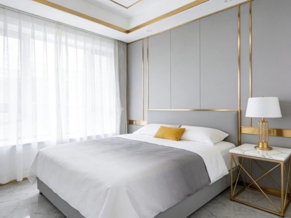 Spacious Bedroom Area At Cambridge Garden Apartments In Kilimani
