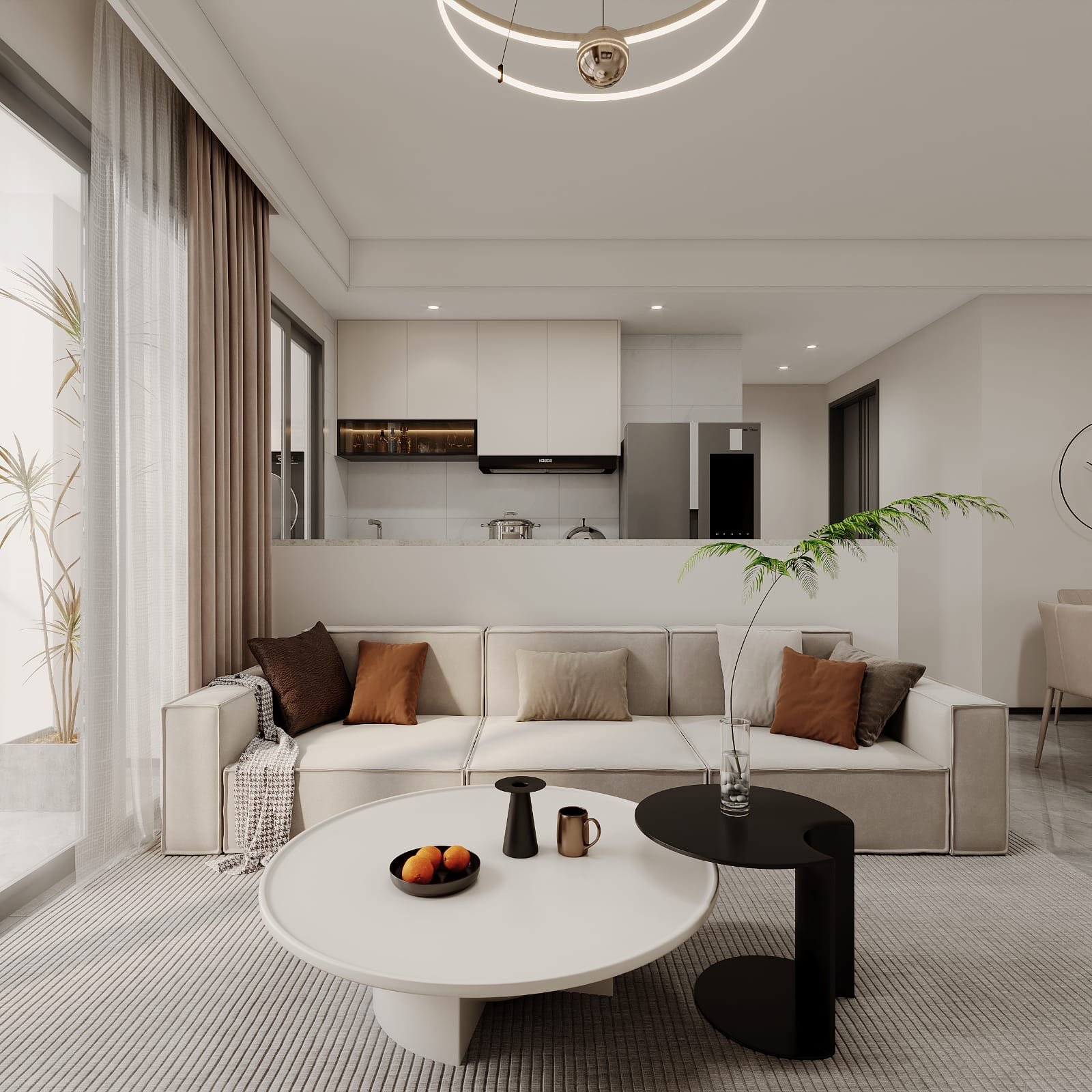 Elegant sitting room Area of 1 Bedrooms At Maylan Park Residence In Kileleshwa
