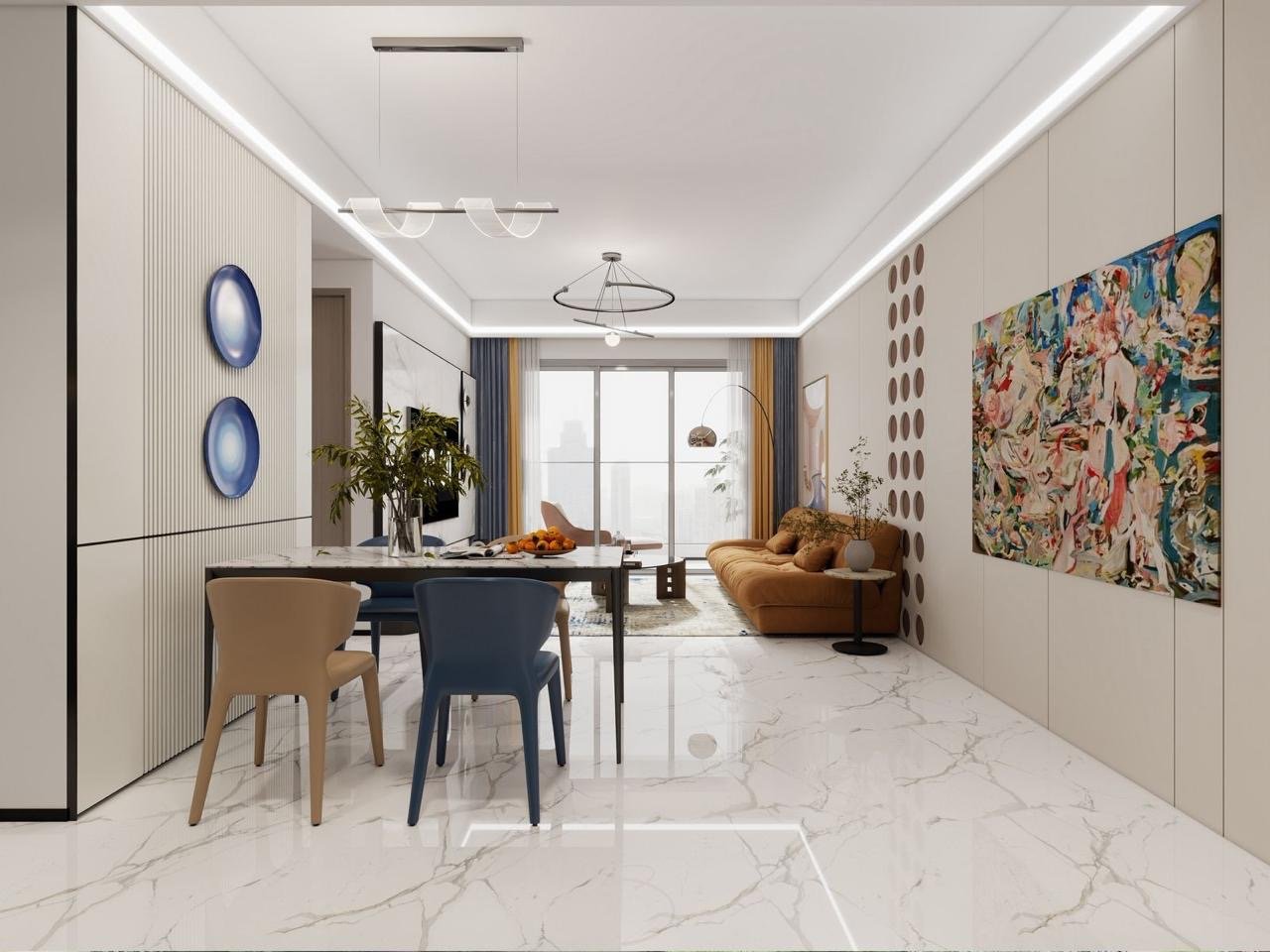 Spacious Living Room Of 1 bedrooms At Calla Residency In Westlands