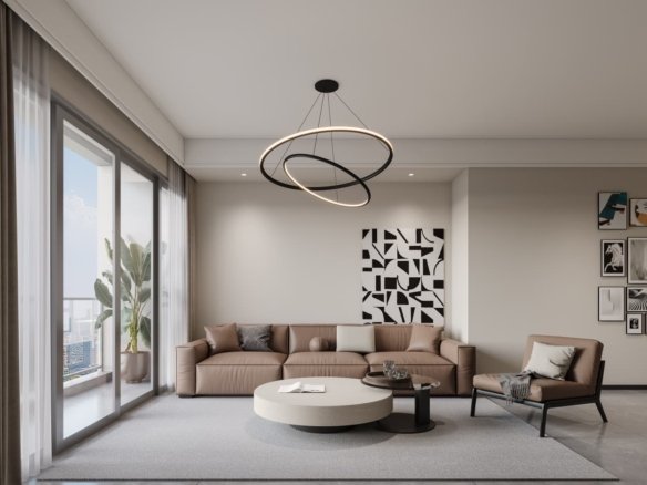Elegant Living room Of 2 bedrooms At Maylan Park Residence In Kileleshwa