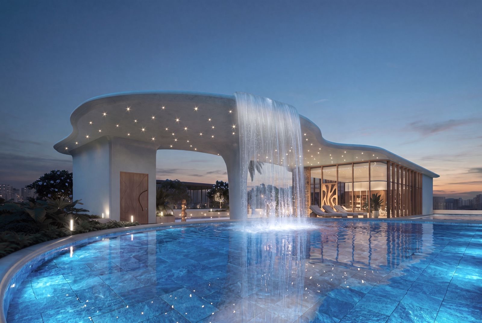 Water fountain of 3 Bedrooms At Ivy Myst Residence In Kileleshwa