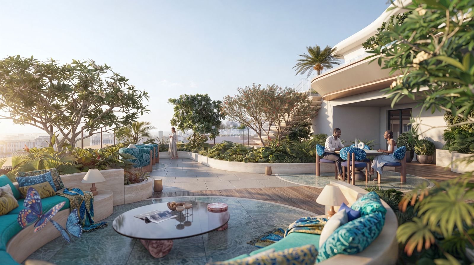 Rooftop Sitting area of 3 Bedrooms At Ivy Myst Residence In Kileleshwa