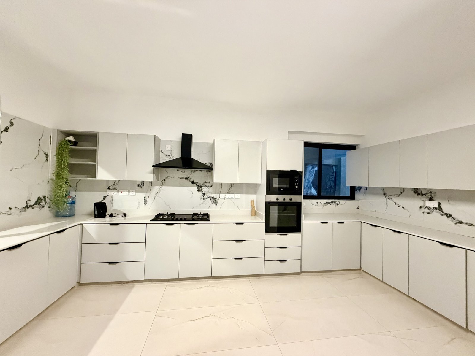 Spacious Kitchen Area Of 4 Bedrooms With Elegant Design At Emaar Residence Apartment In Westlands