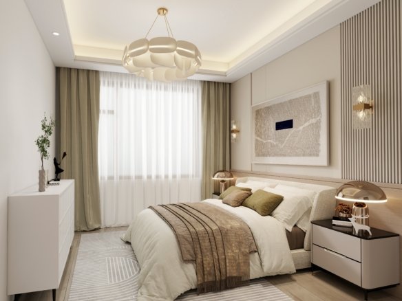 Master Bedroom Side View Of 2 bedrooms At Capital Vista Apartments In Kilimani