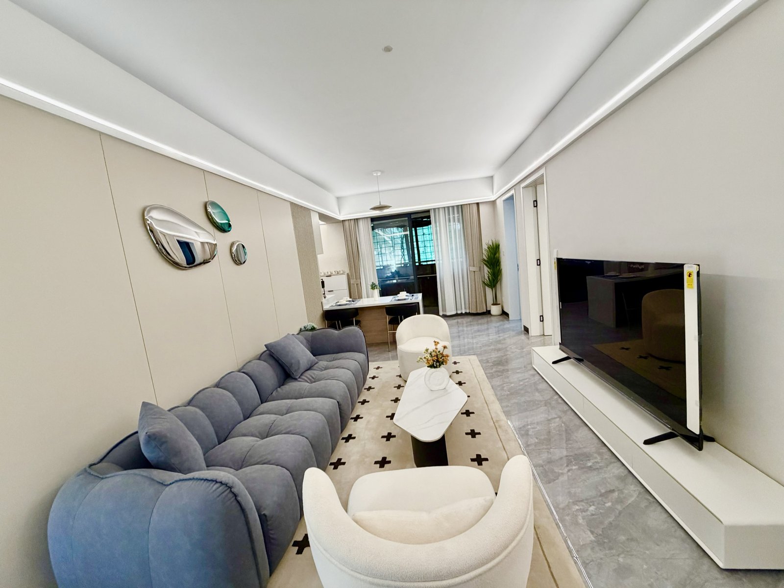 Well designed Living Room Of 1 bedrooms At 1050 Apartments In Kilimani