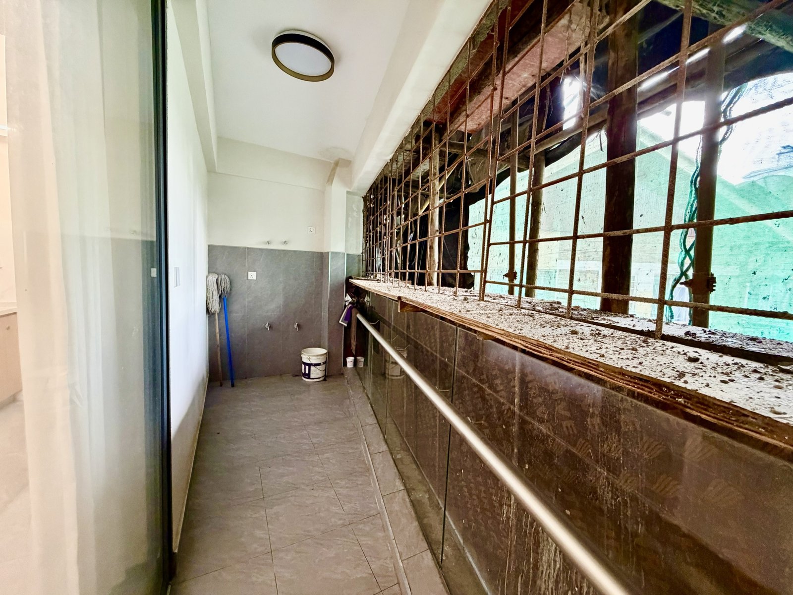 Balcony Area Of 1 bedrooms At 1050 Apartments In Kilimani