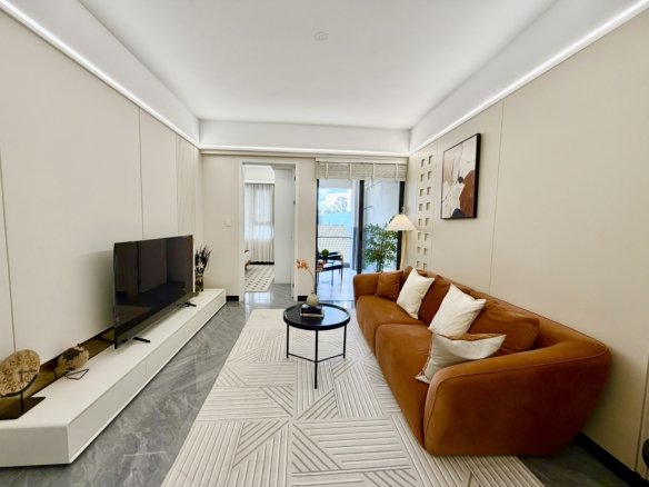 Spacious Living Room Area Of 2 bedrooms At 1050 Apartments In Kilimani