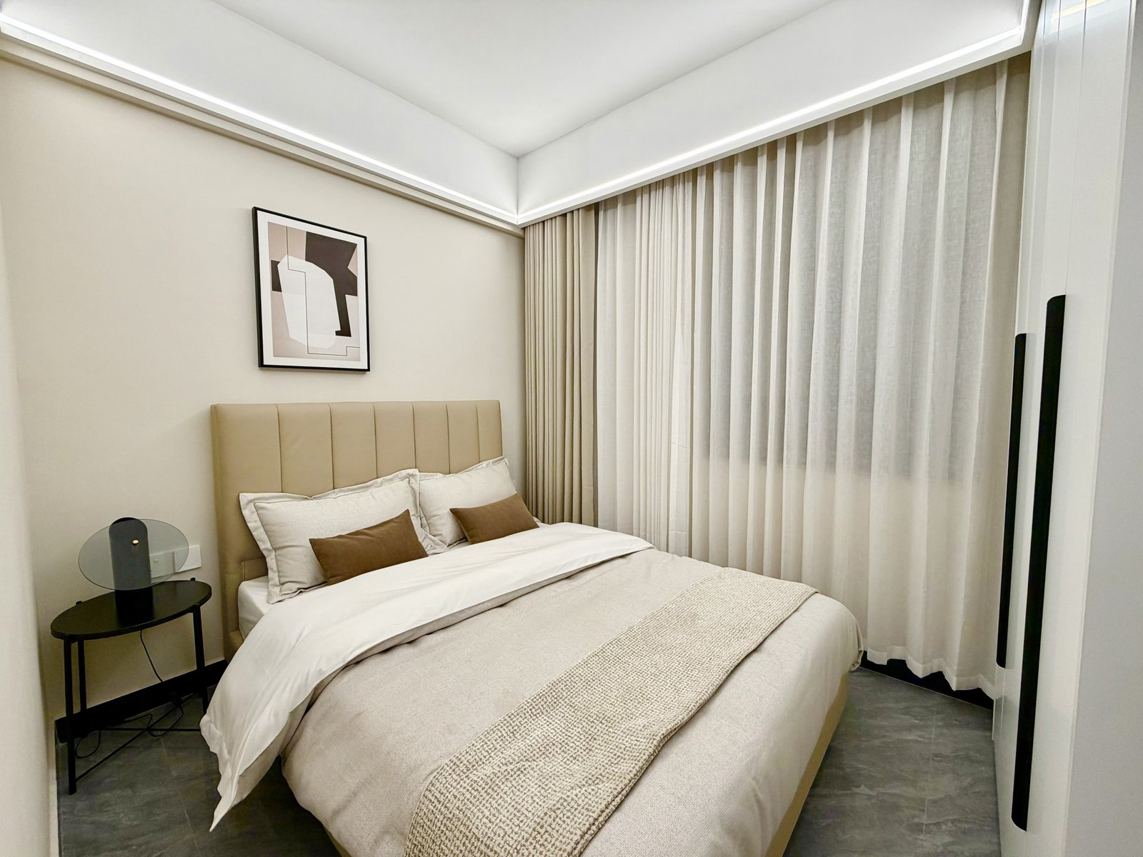 Stylish Bedroom Of 2 bedrooms At 1050 Apartments In Kilimani
