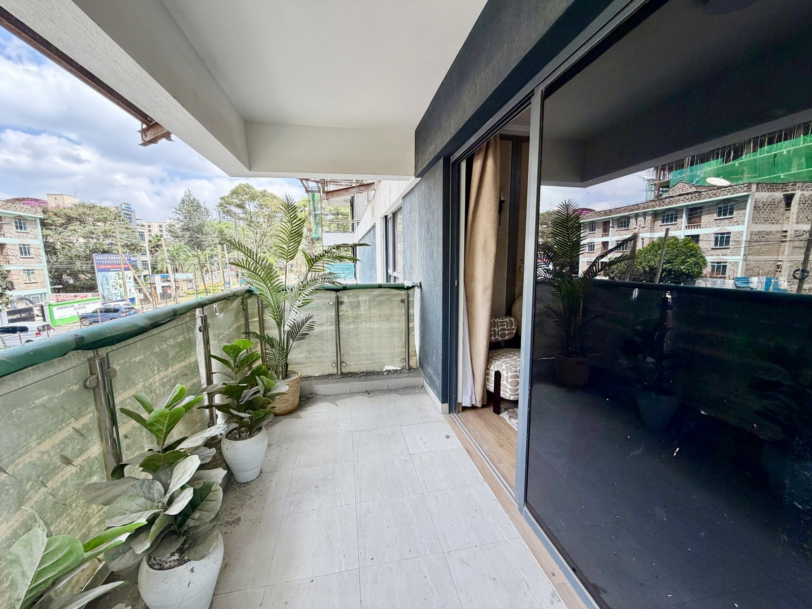 Master bedroom balcony of 3 bedrooms with abundant lighting at Marina Bay Phase 2 Apartments In Westlands
