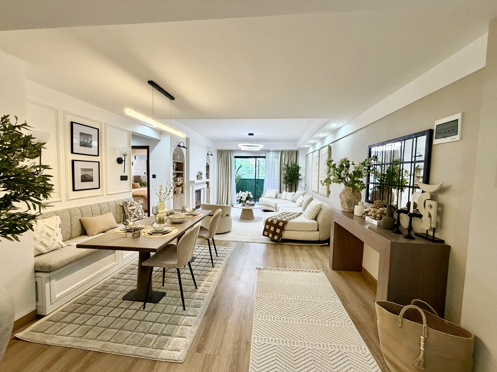 Spacious Dining and living room area of 2 Bedrooms At Marina Bay Phase 2 Apartments In Westlands